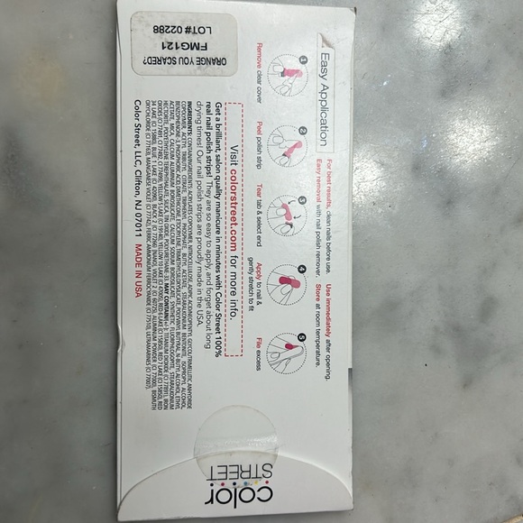 Color Street 100% Real Nail Polish Strips - Orange You Scared - Picture 3 of 3